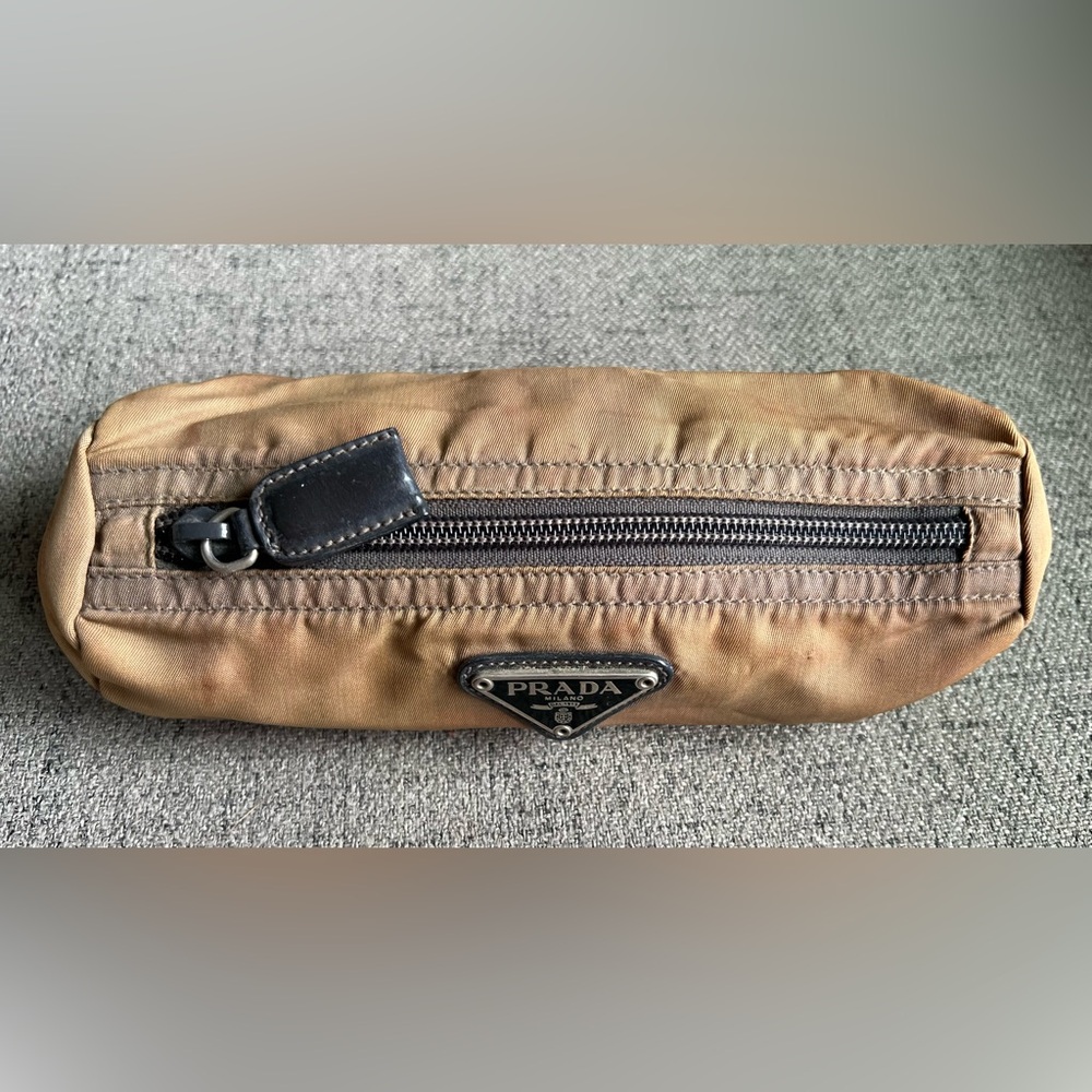 Prada nylon Brown pencil makeup case - Picture 4 of 10
